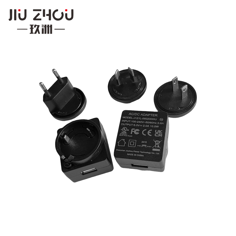 5v2a帶線(xiàn)轉(zhuǎn)換頭電源適配器可配中美日韓多國(guó)插腳過(guò)認(rèn)證充電器廠家